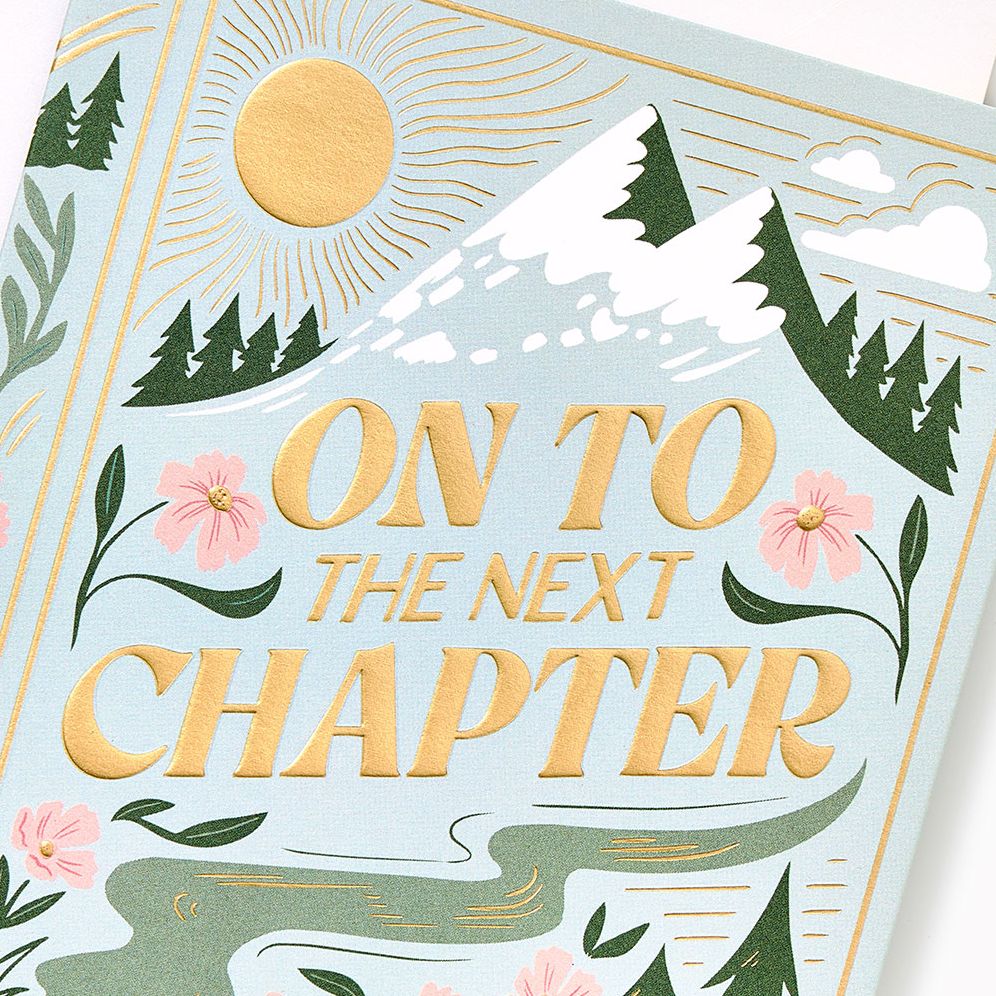 On To The Next Chapter Embellished Wedding Card