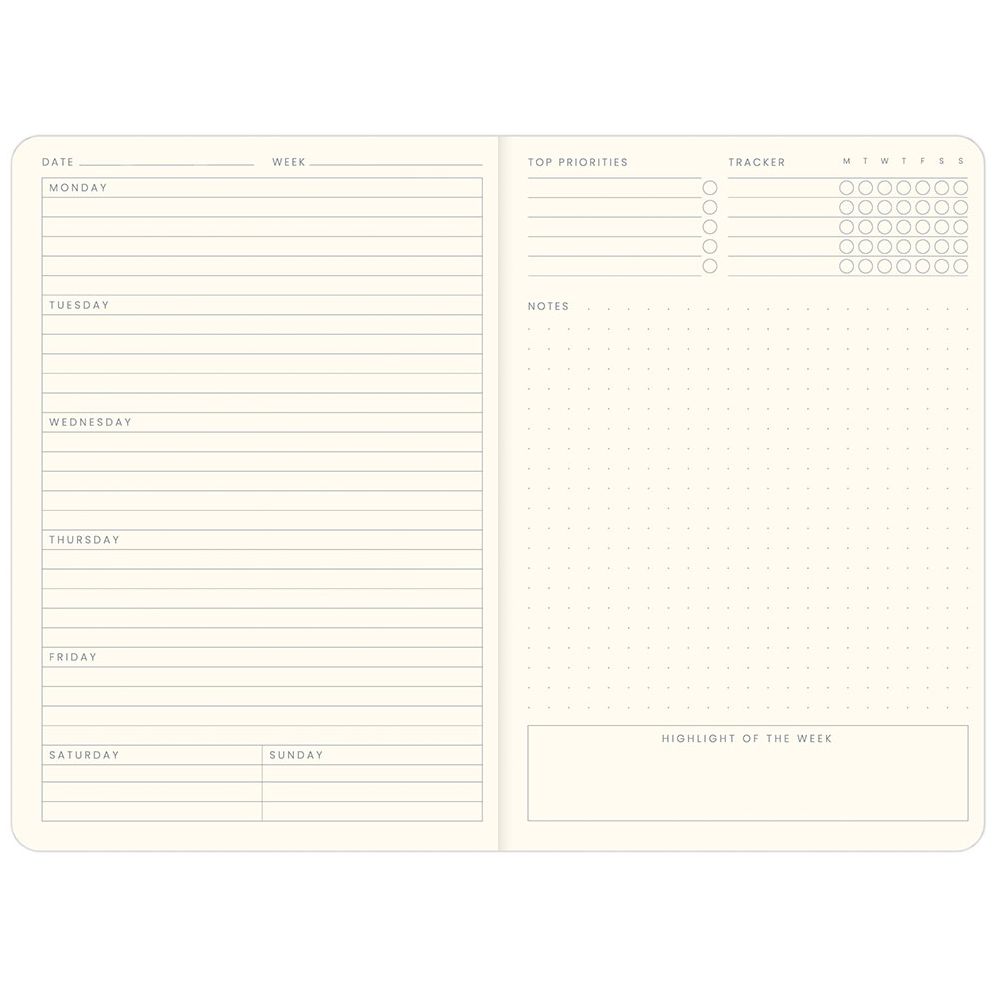 A5 Colourology Undated Weekly Planner Balance
