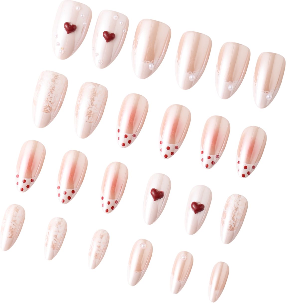 LOVER GIRL - ALMOND PRESS-ON NAILS