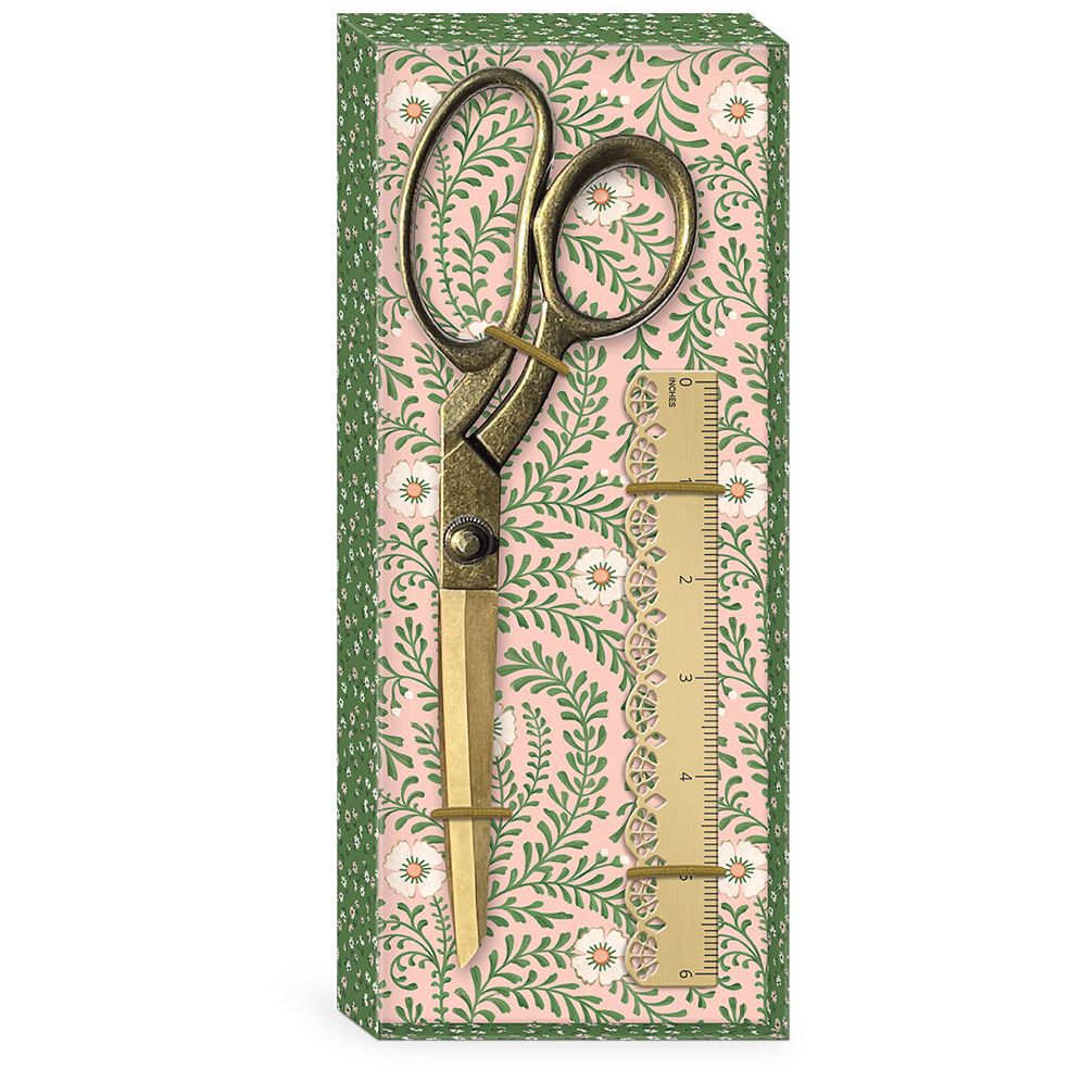 Gold Scissor & Ruler Gift Set
