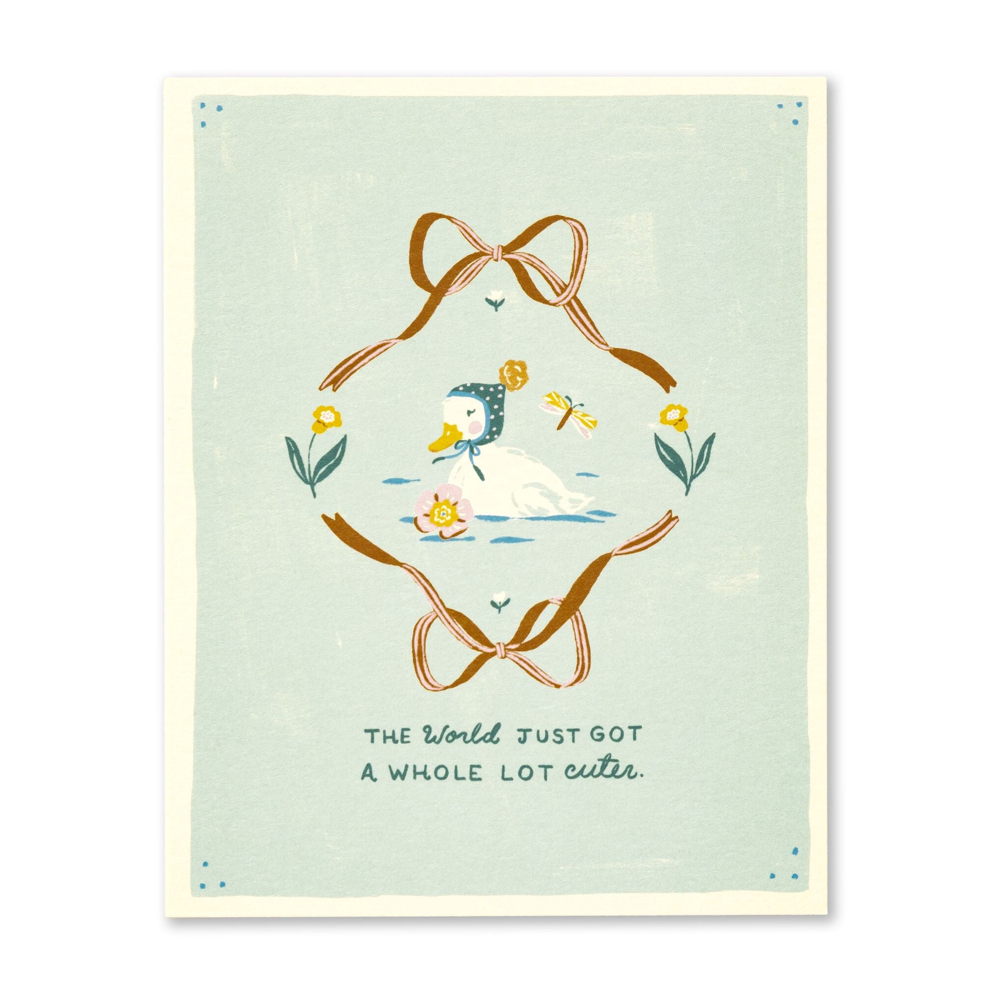 Whole Lot Cuter Duckling Baby Card