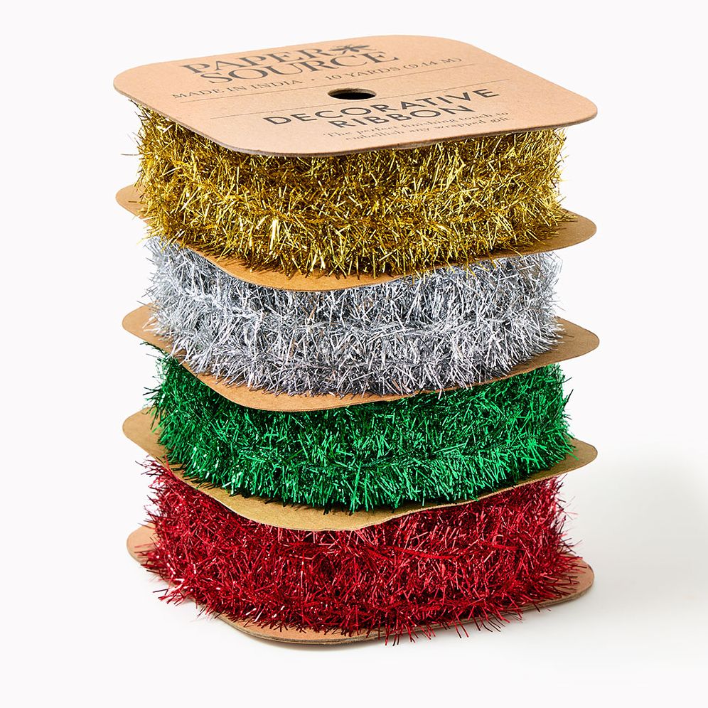 Holiday Tinsel Ribbon Stack 12 Yard