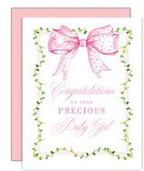 Precious Baby Girl Baby Card