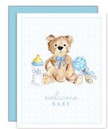 Welcome Baby Boy Baby Card
