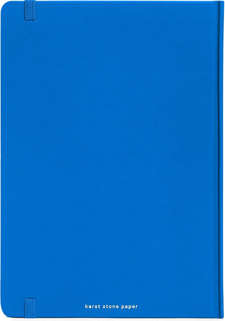 Karst Stone Paper A5 Hardcover Notebook - Boltblue