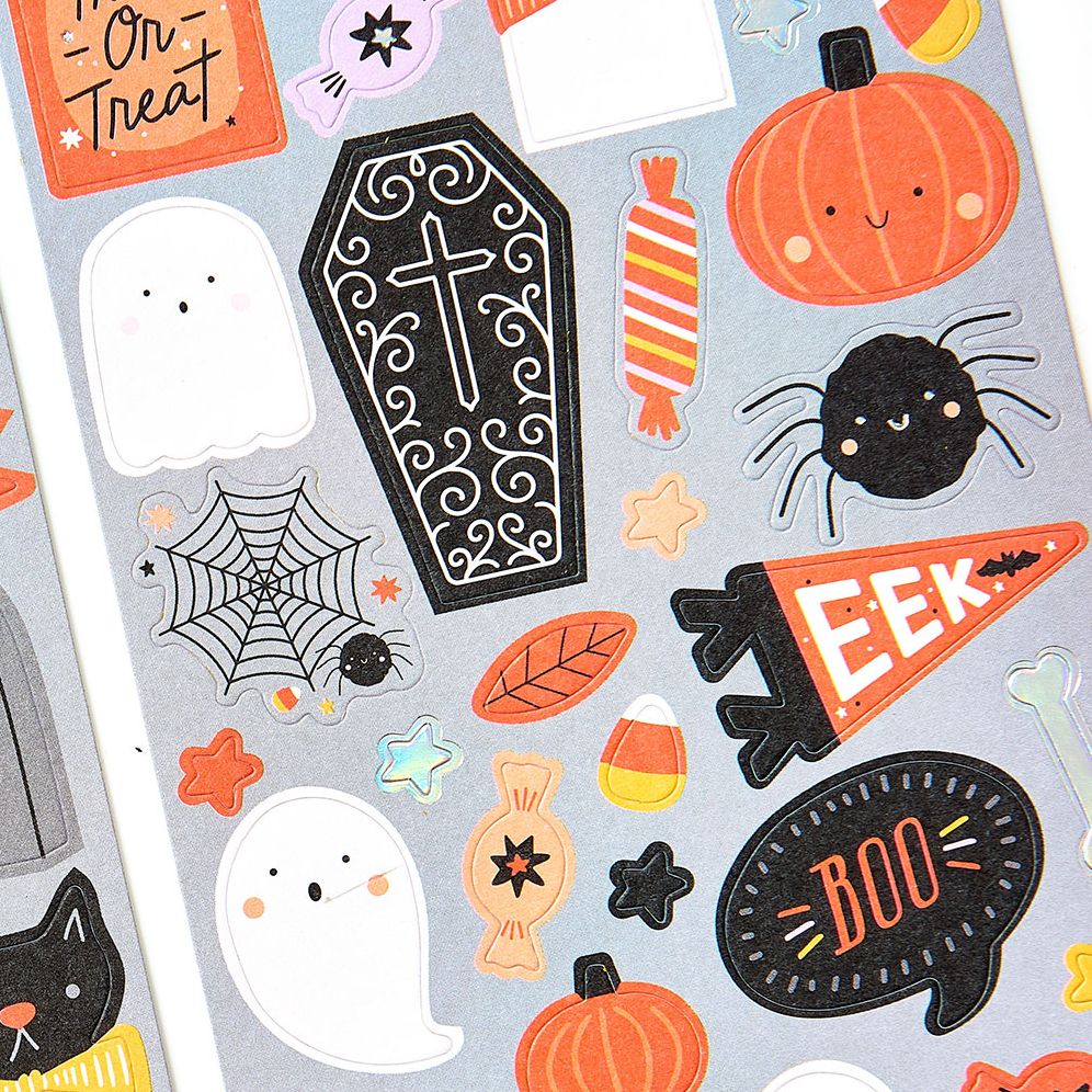 Classic Halloween Icon Sticker Sheet