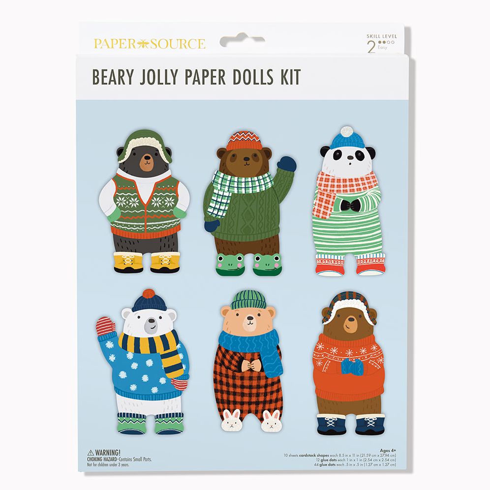 Beary Jolly Paper Dolls Kit | Paper Source
