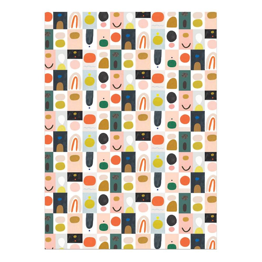 Color Block Flat Wrap | Paper Source