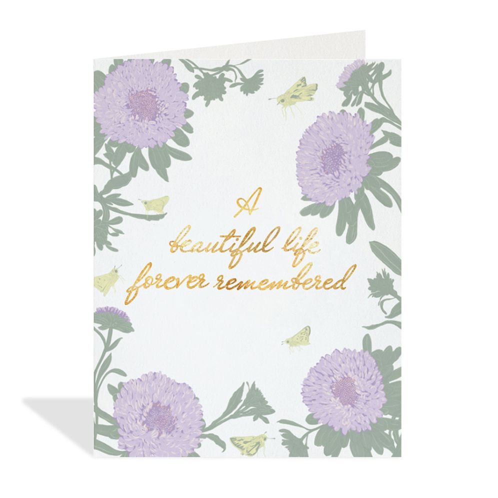 Beautiful Life Sympathy card