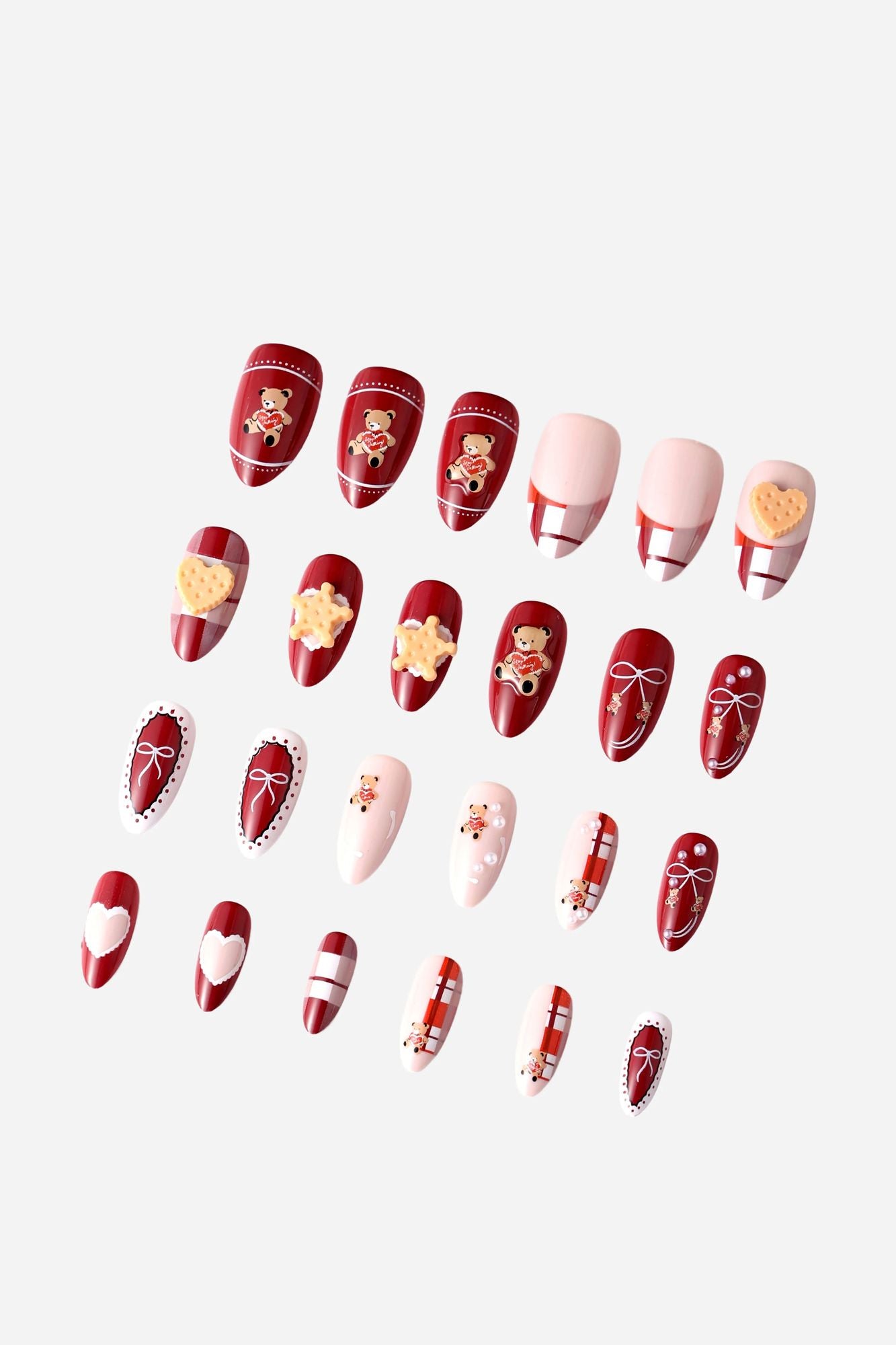 BEAR YUMMY ALMOND PRESS-ON NAILS