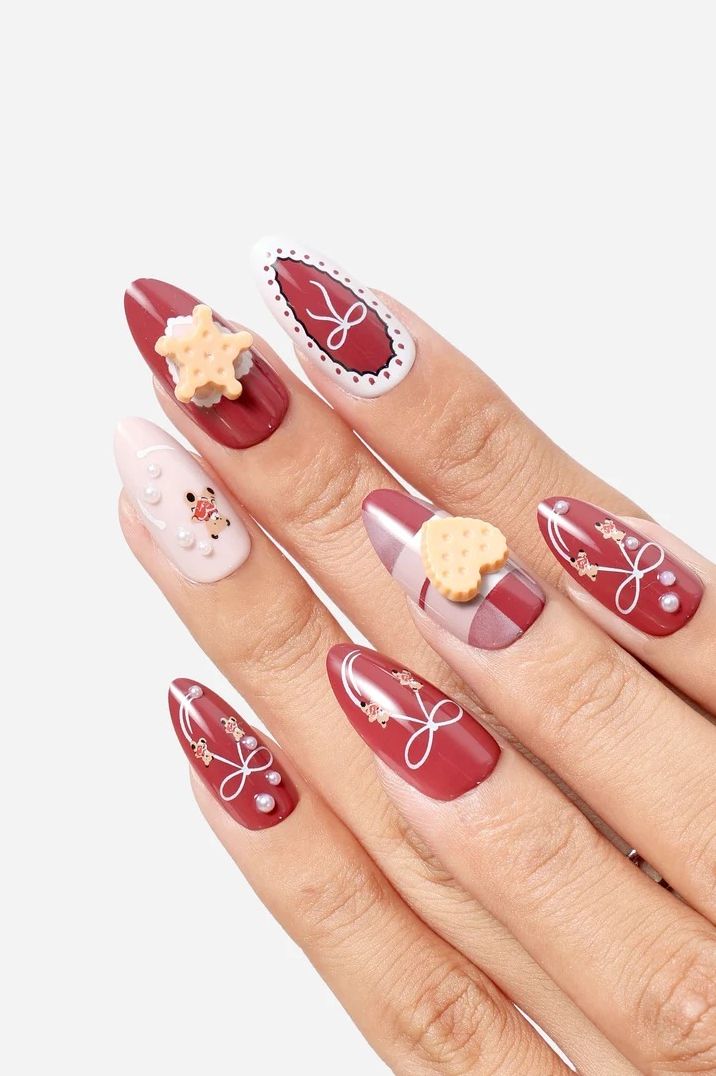 BEAR YUMMY ALMOND PRESS-ON NAILS