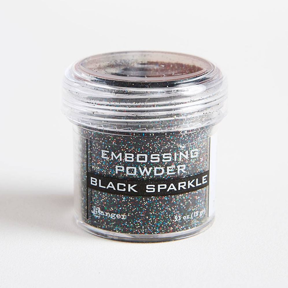 Black Sparkle Embossing Powder | Paper Source