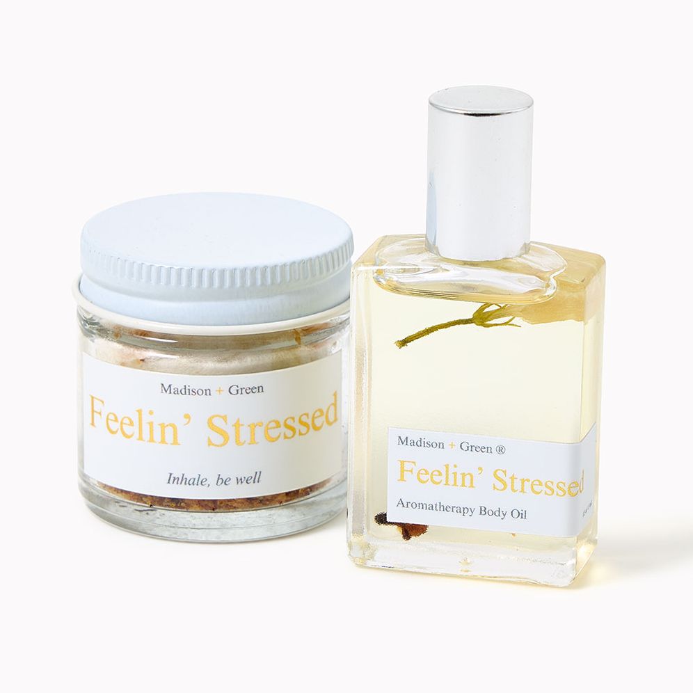 "Feelin' Stressed" Set of Aromatherapy Inhaler and Body Oil