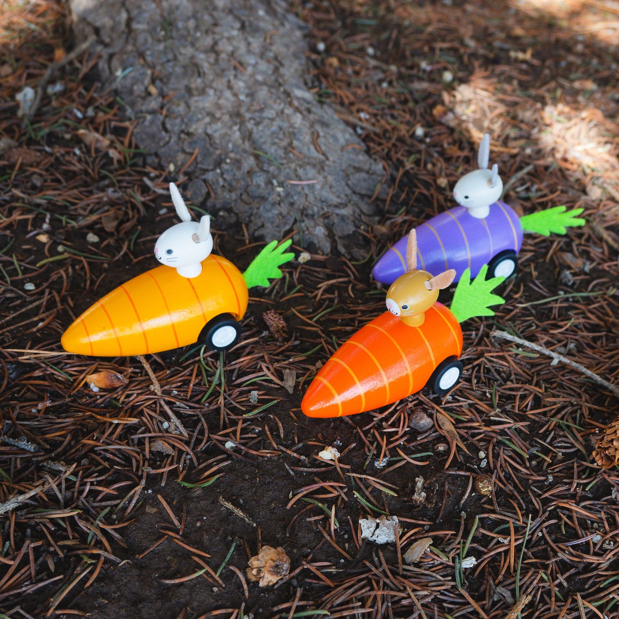 Bunny in Carrot Pullback Toy | Paper Source