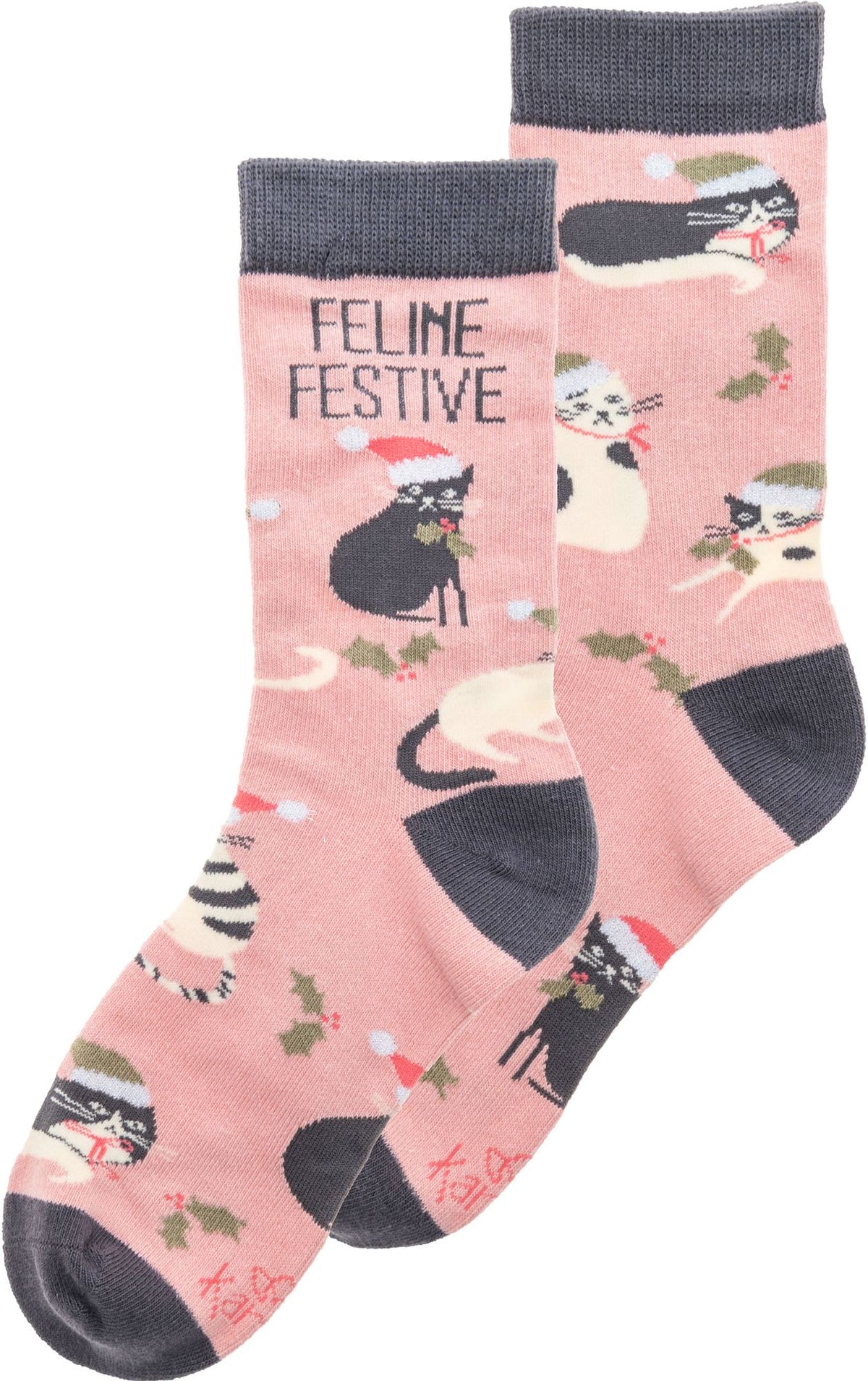Feline Festive Holiday Socks