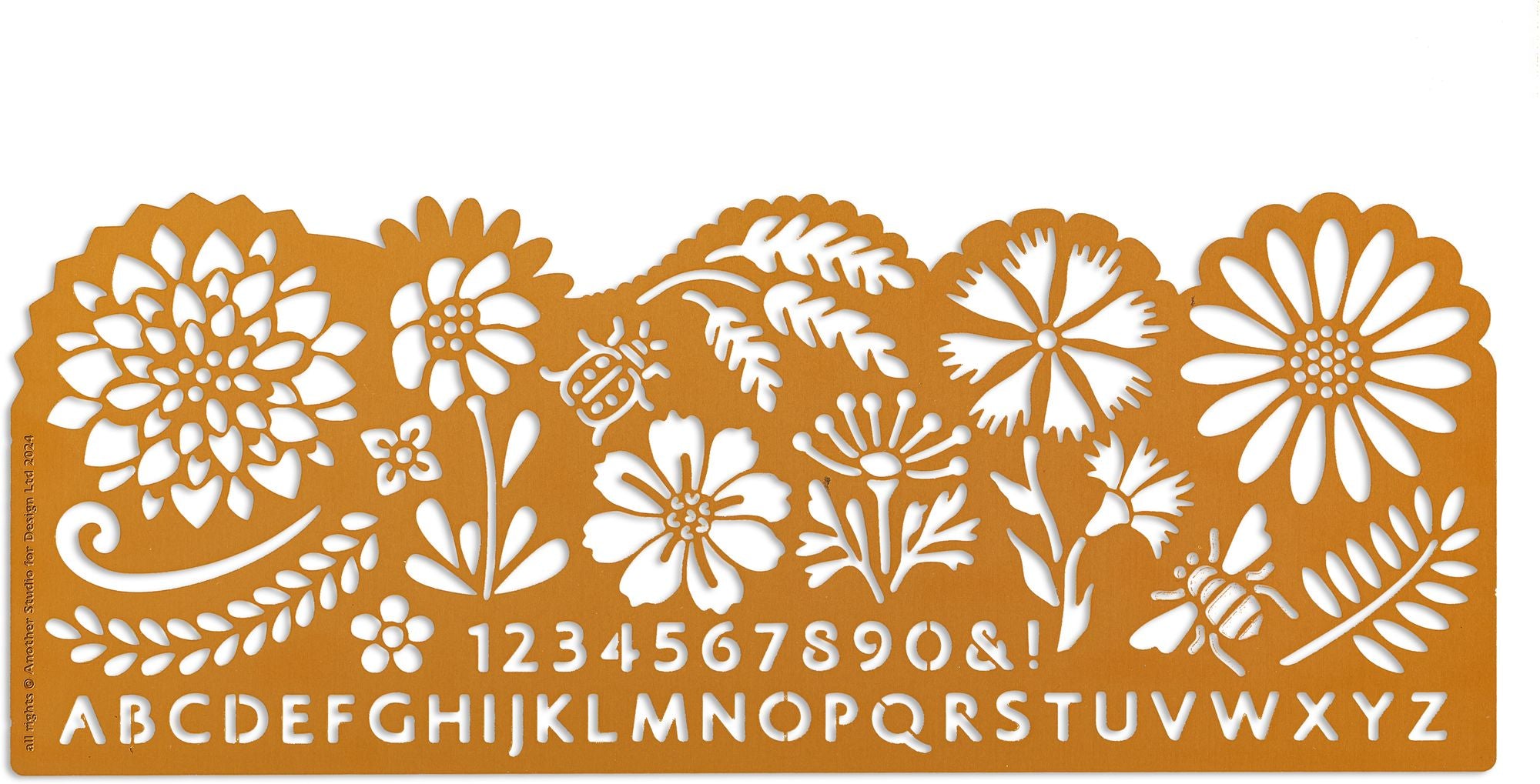 Botanical Design Stencil - Drawing Template
