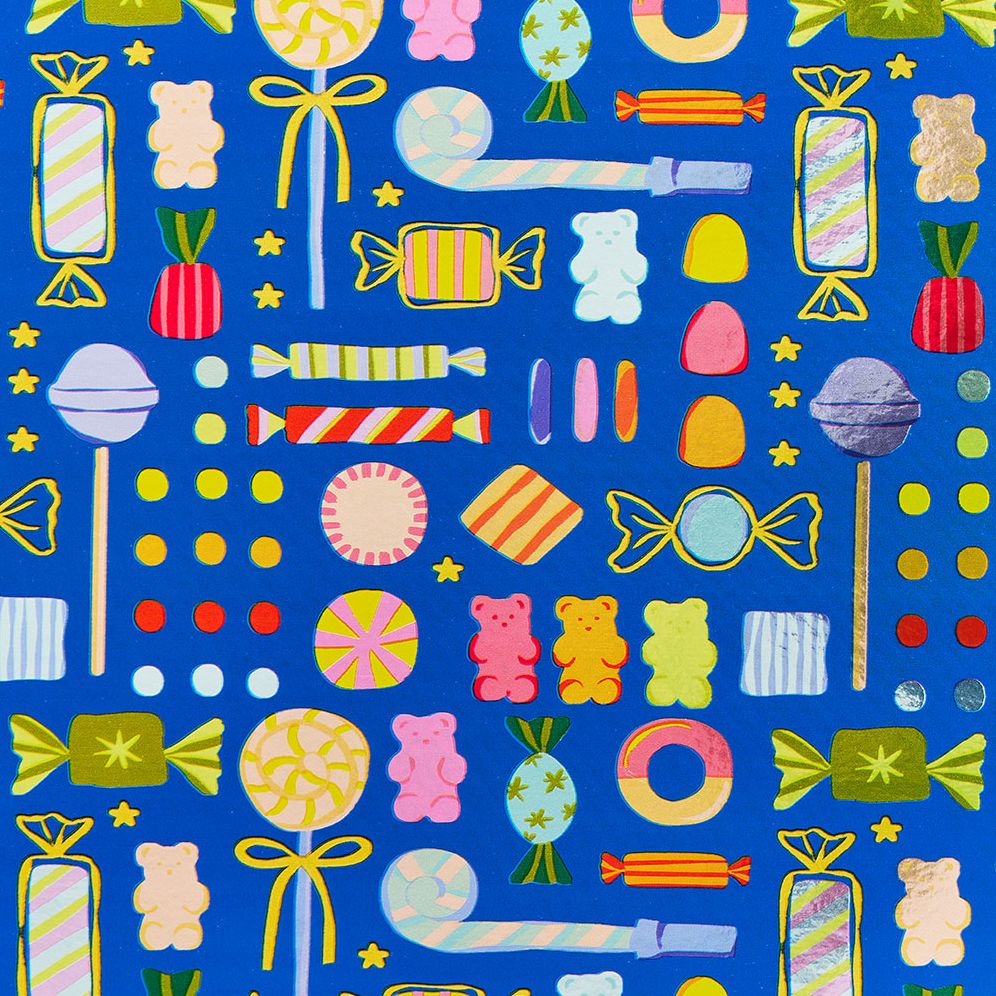 Party Treats Blue Roll Wrap