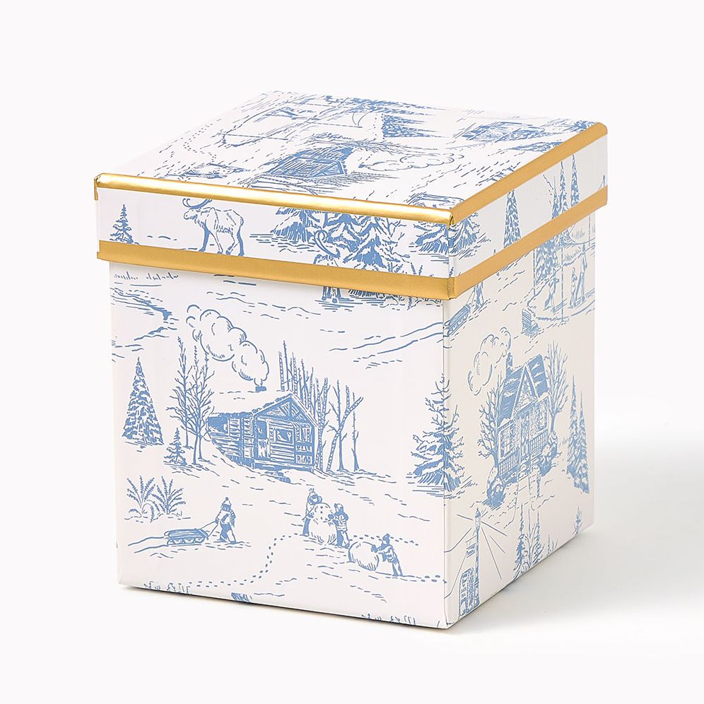 Elegant Toile Square Gift Box