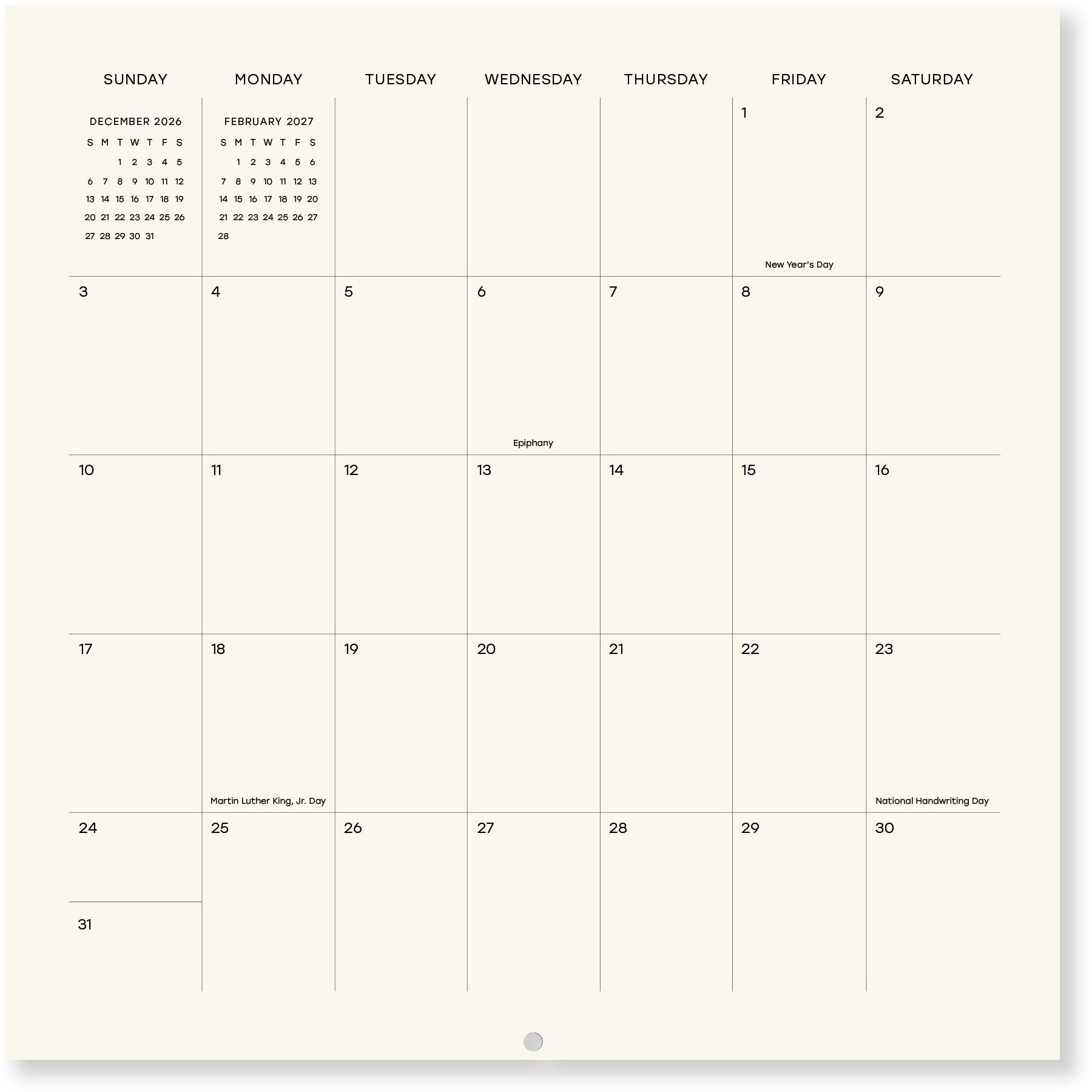 2027 Birds & Blooms Wall Calendar - Exclusive