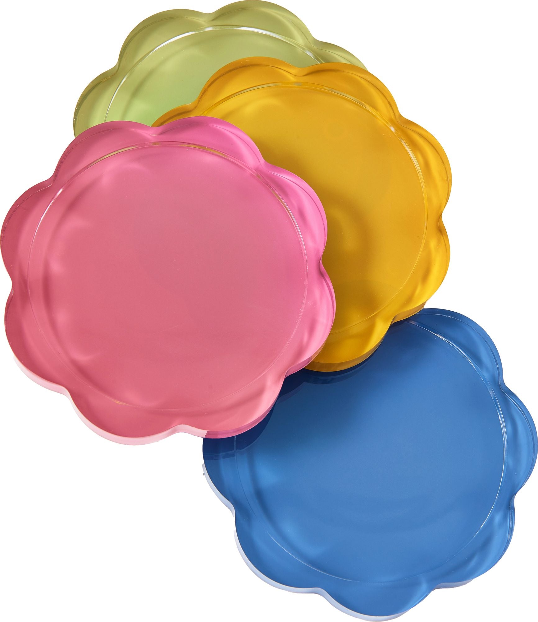 Paper Source Acrylic Scalloped Coaster