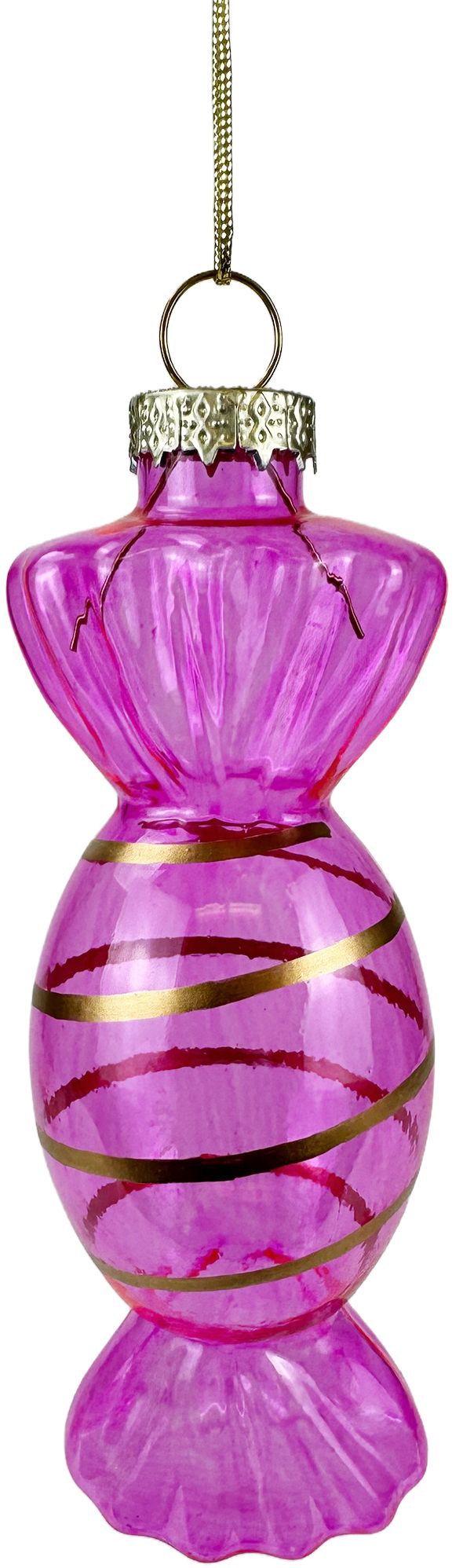 Glass Candy Ornaments - S/4
