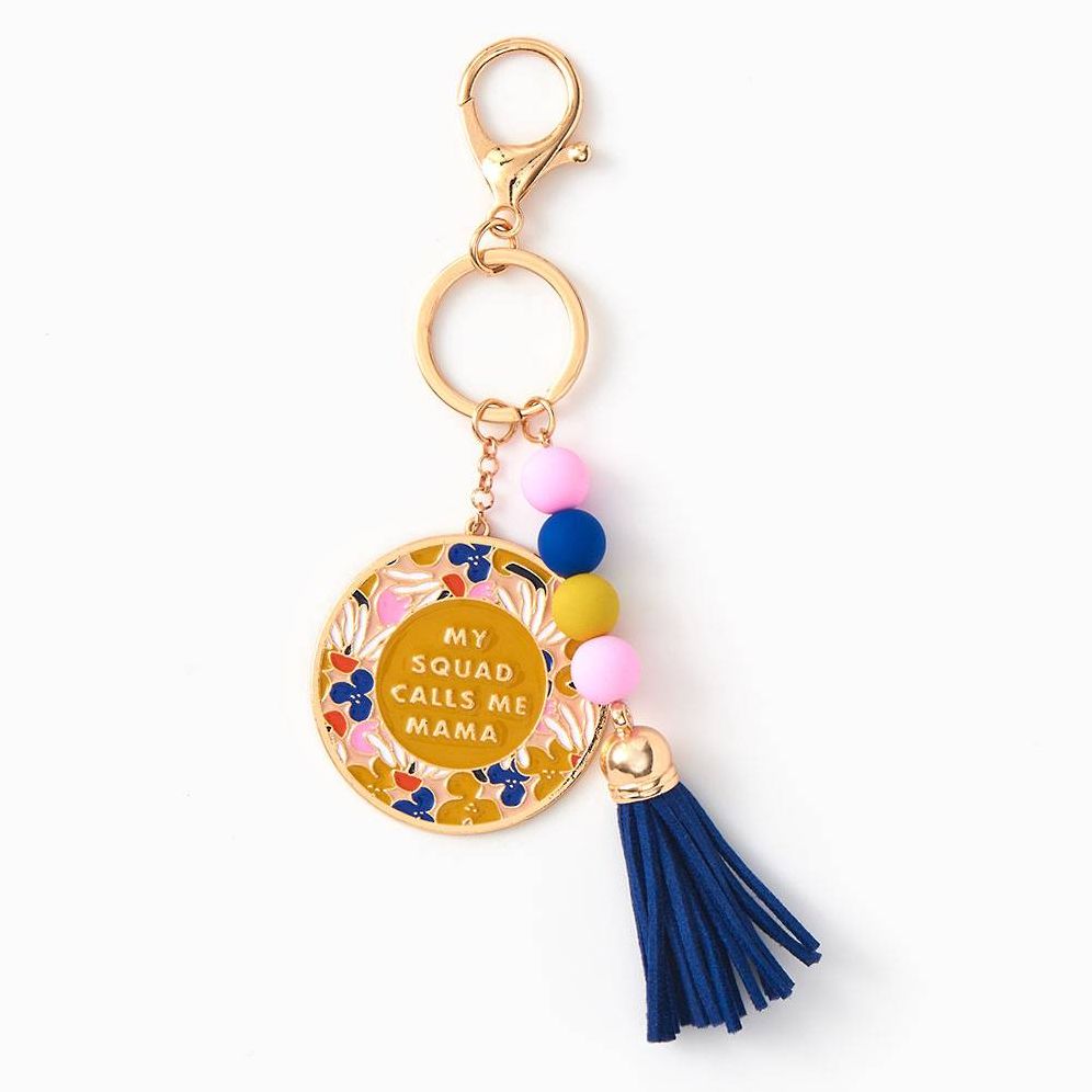 Boxed Mom Beaded Keychain
