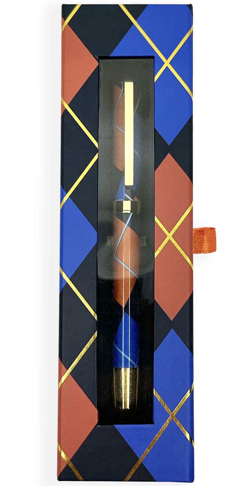 Plaid Boxed Ball Point Pen