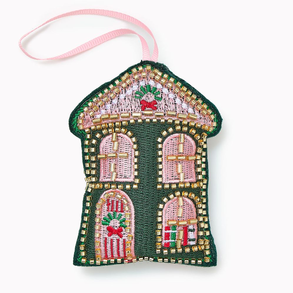 Beaded Bookstore Ornament