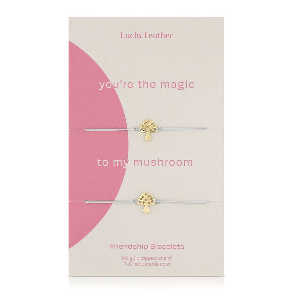 You're the Magic to My Mushroom Friendship Bracelets