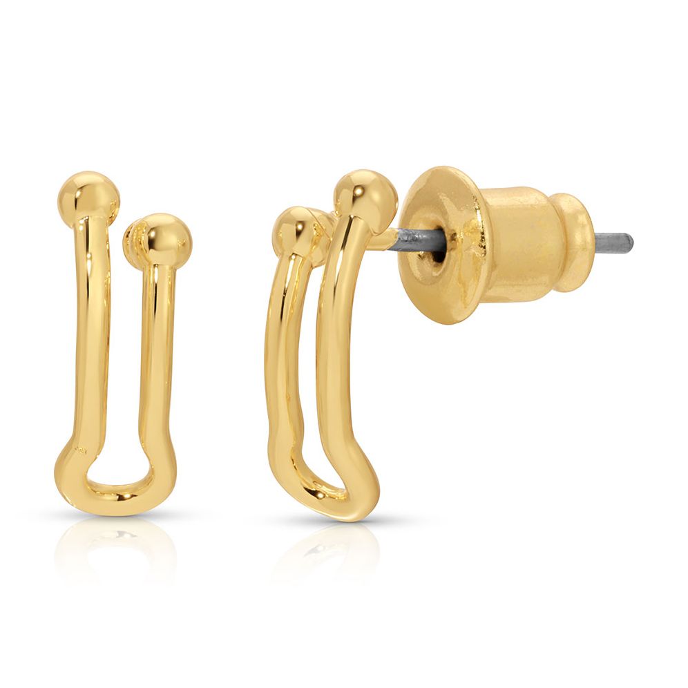 Charm Garden - Hoop Earrings- Gold