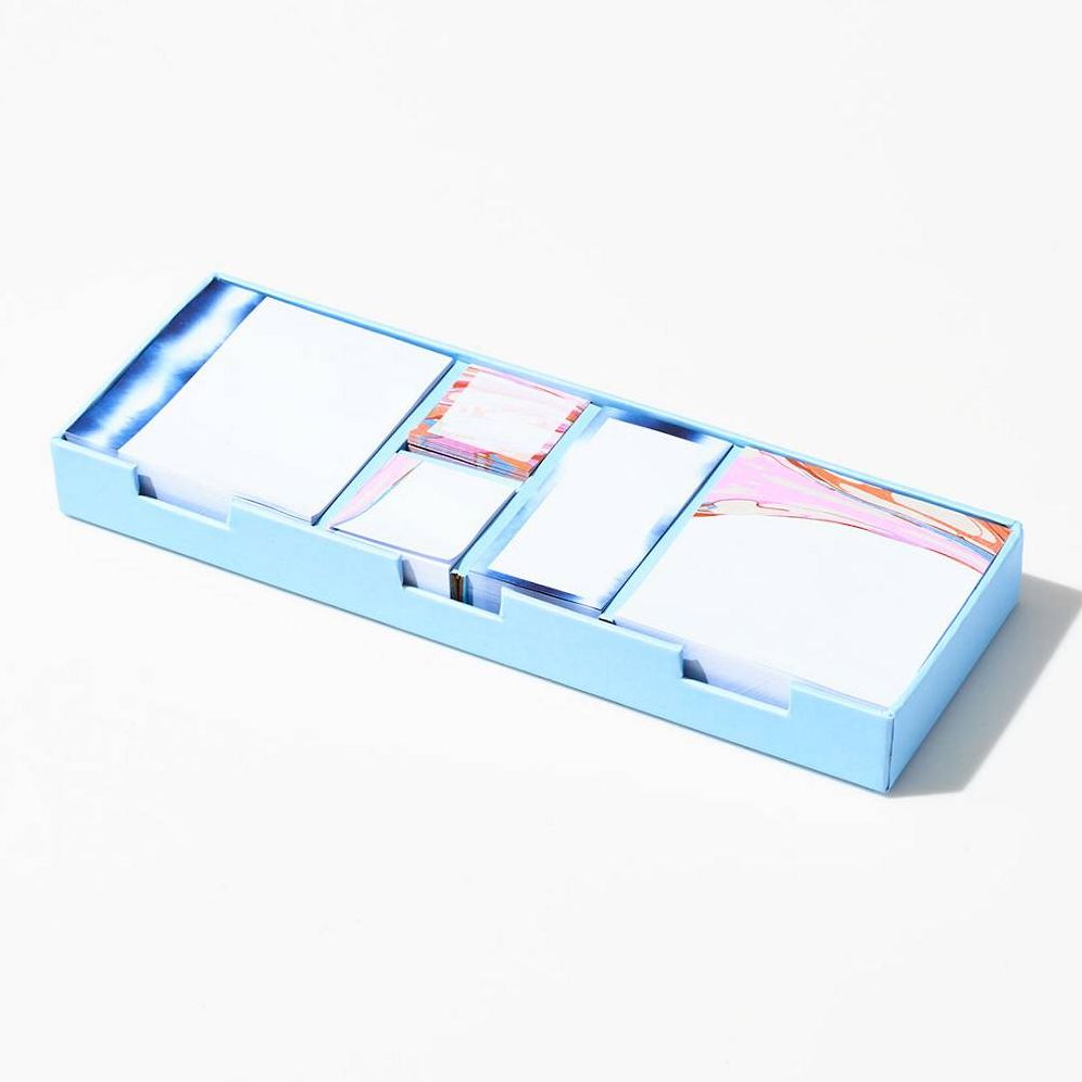 Blue Marble Boxed Sticky Note Set | Paper Source