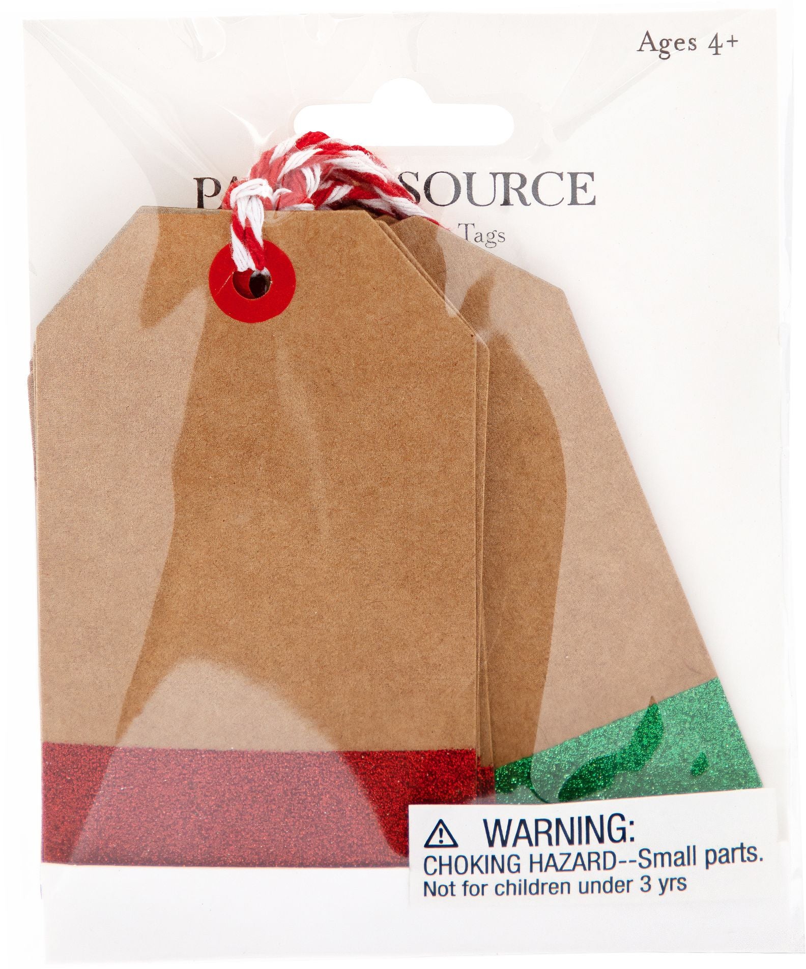 Red/Green Glitter Gift Tags