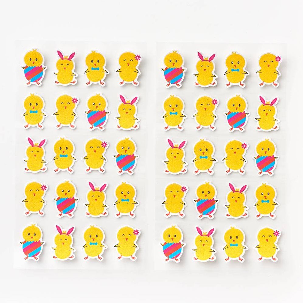Glitter Chick Stickers