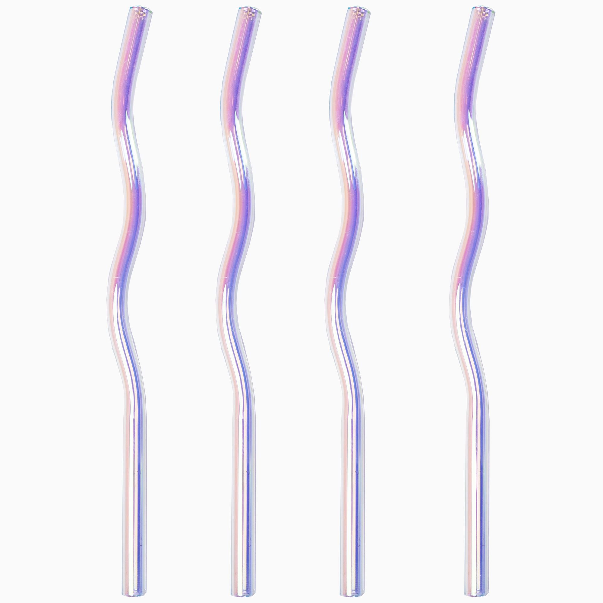 Wavy Glass Straws