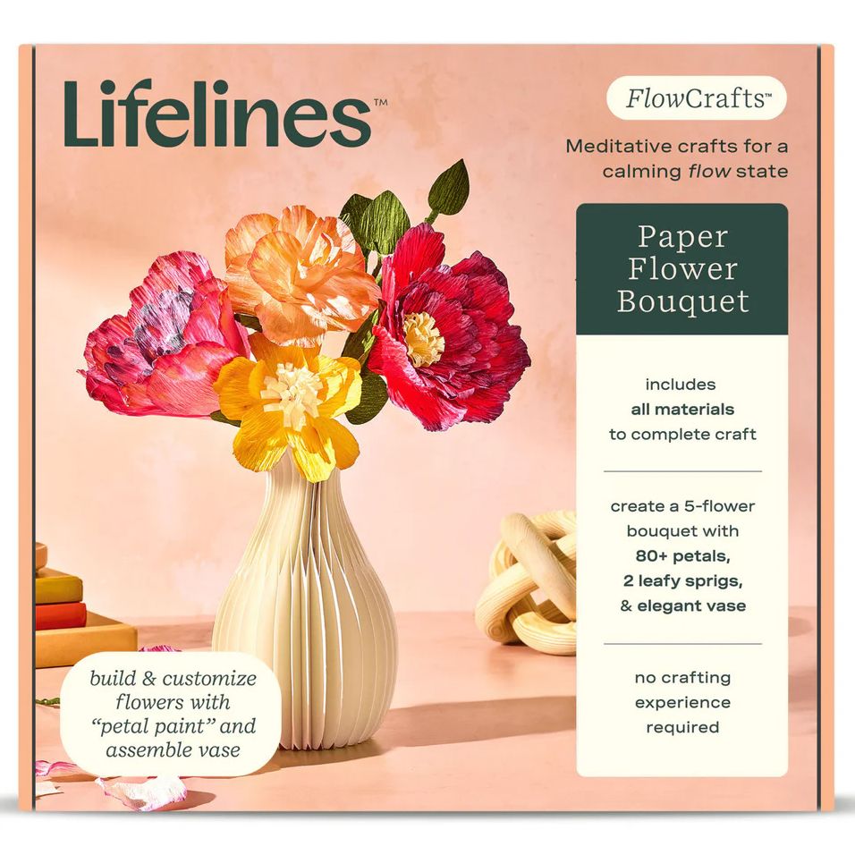 Paper Flower Bouquet Kit - Meditative Craft Kits
