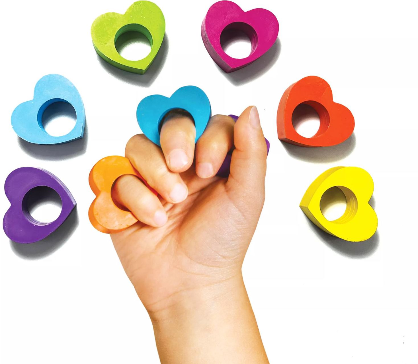 Heart Ring Crayons - Set of 6