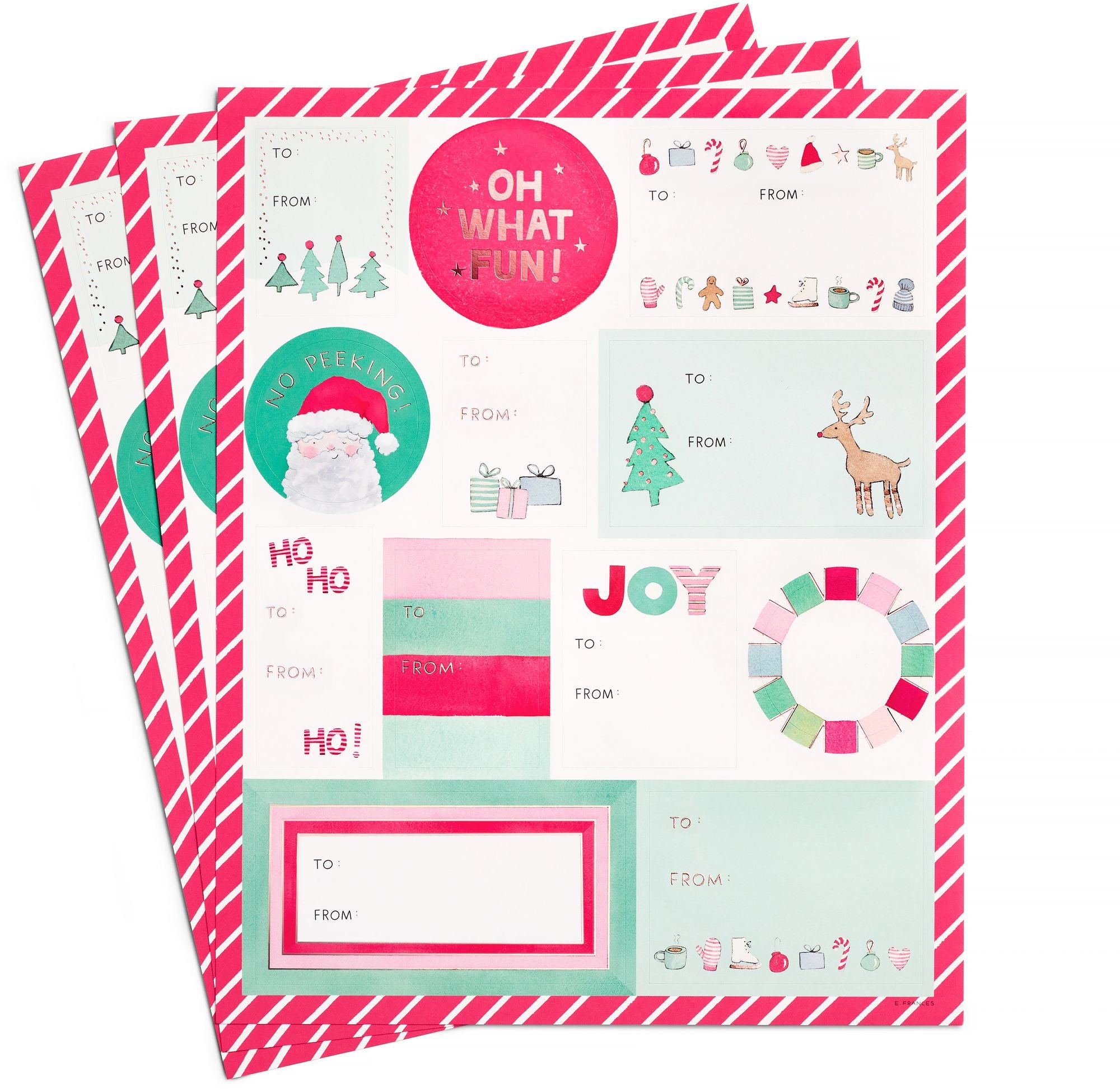 Merry Motif Gift Labels