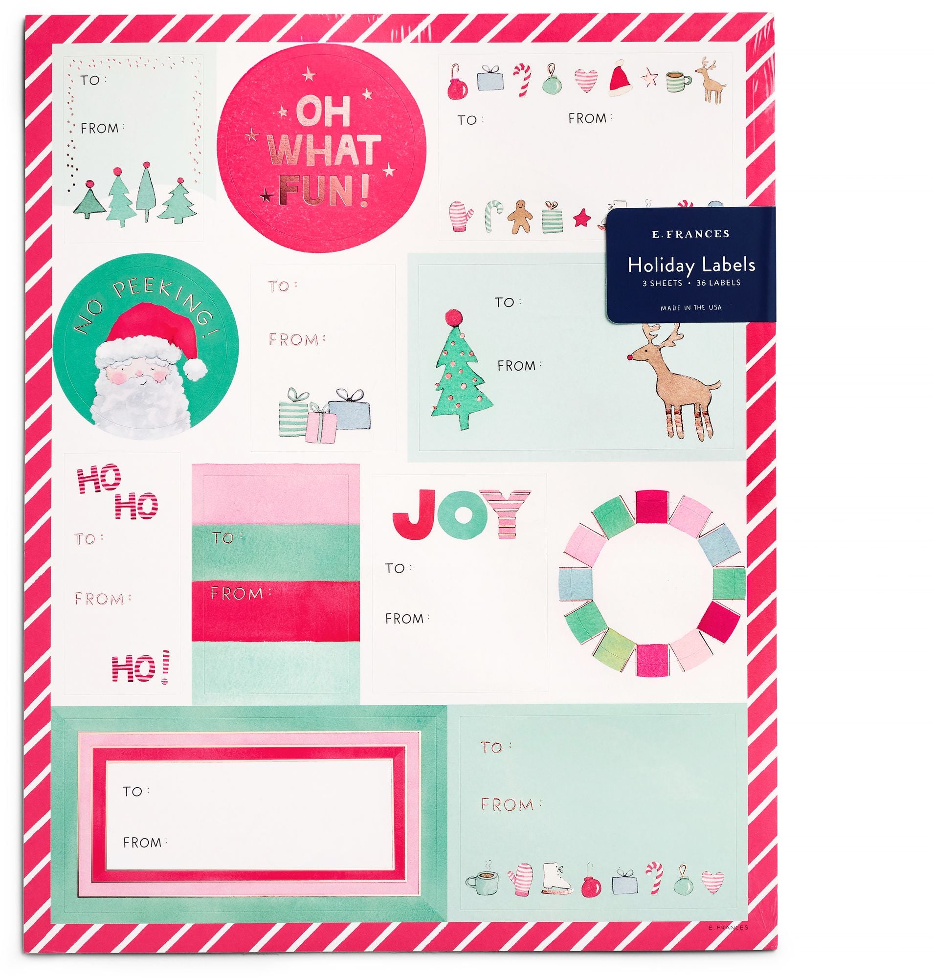 Merry Motif Gift Labels