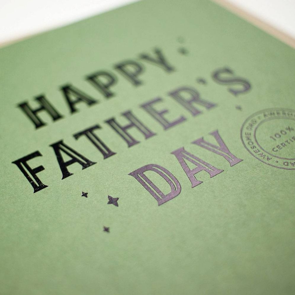 100 Percent Certified Father's Day Card