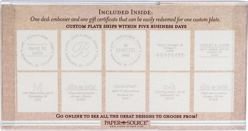 Custom Embosser Gift Set | Paper Source