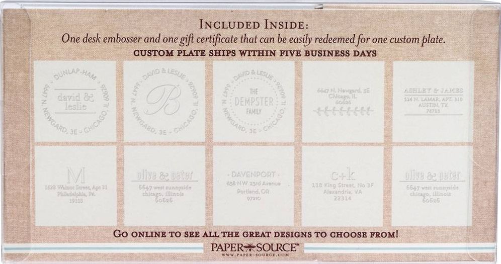 Custom Embosser Gift Set