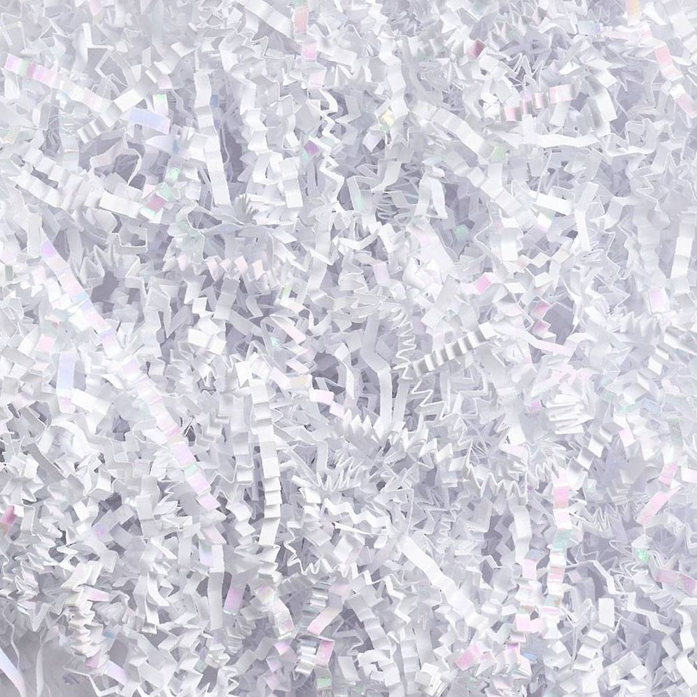 White Iridescent Shredded Paper
