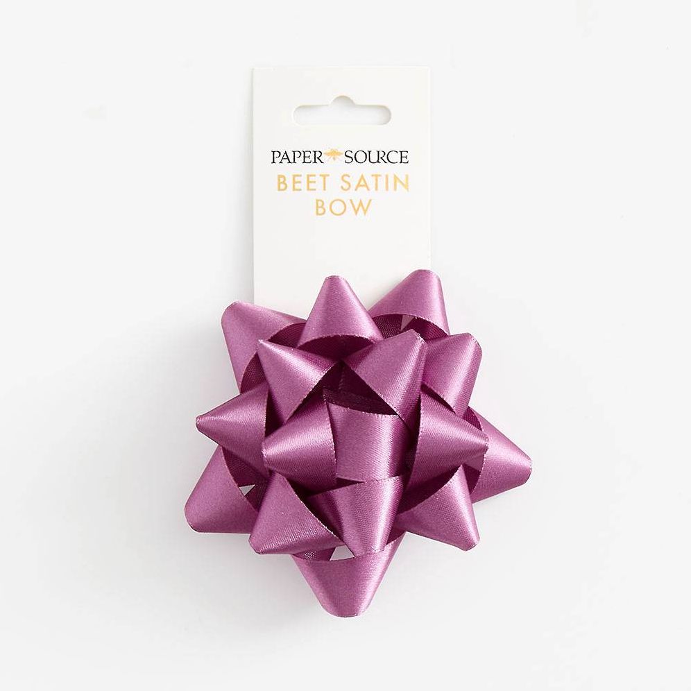 Beet Satin Bow