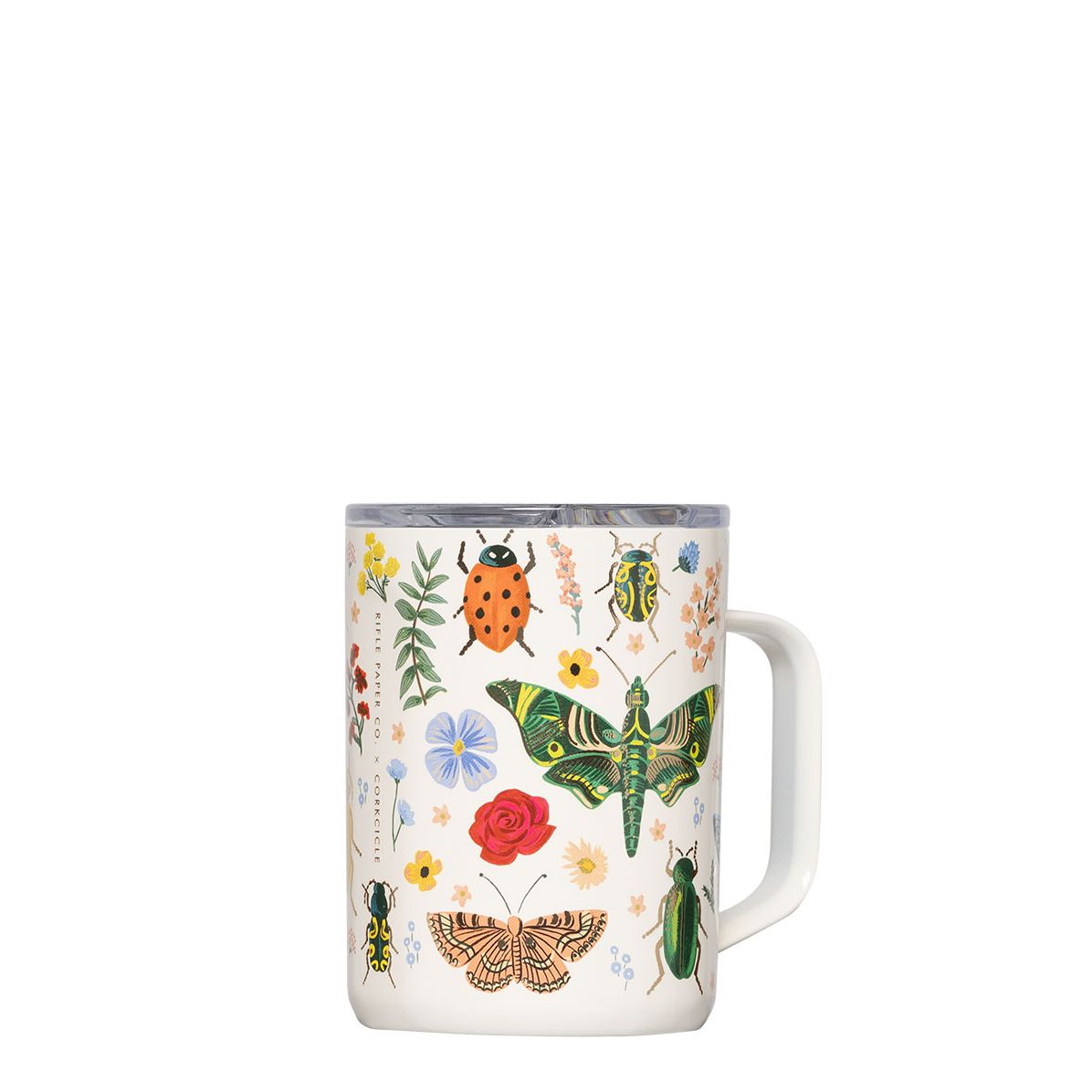 Mug Corkcicle x Rifle Paper Curio Cream 16 Oz | Paper Source