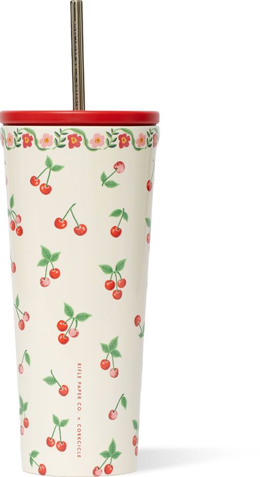 Cherries Cold Cup Corkcicle x Rifle Paper