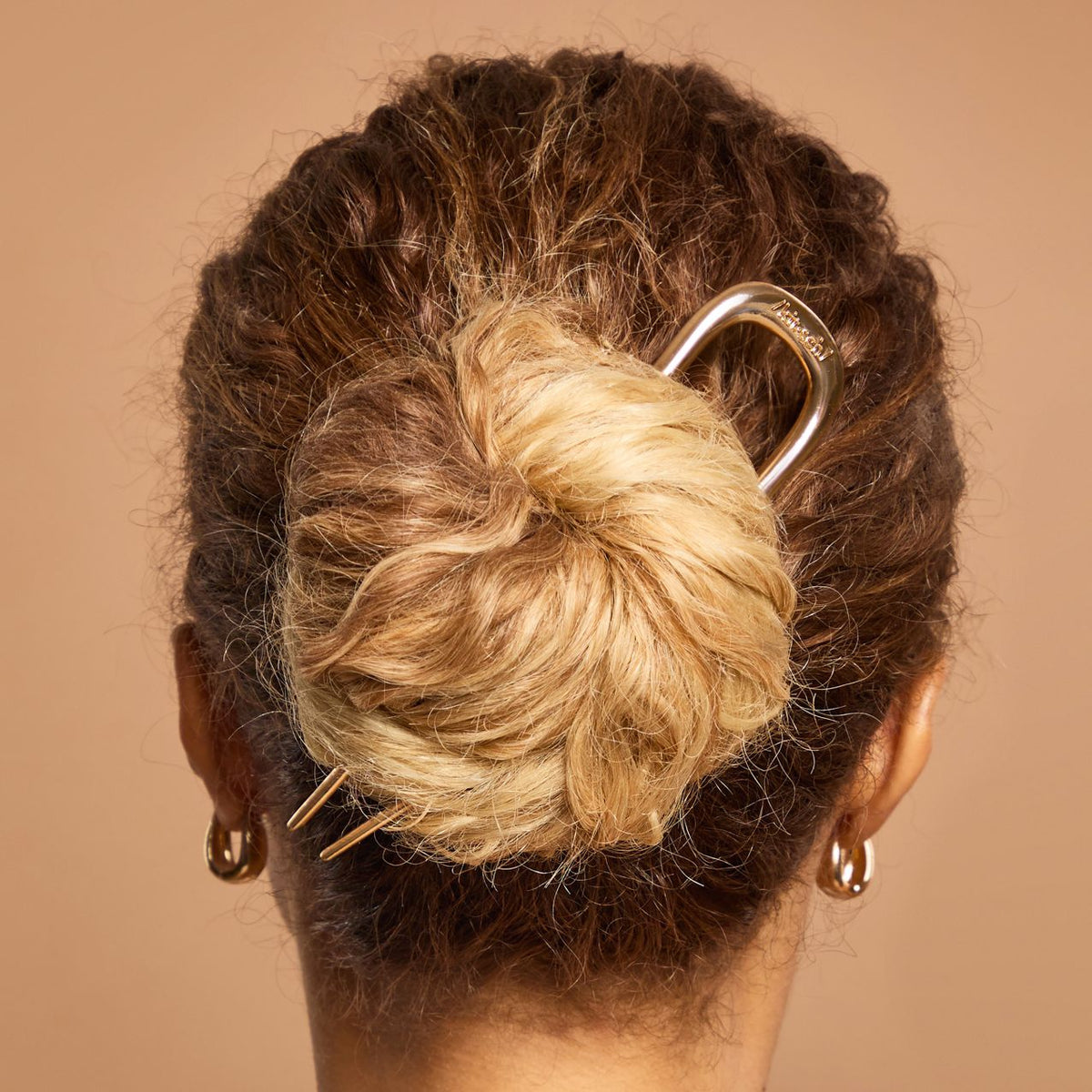 Metal French Hair Pin - Gold