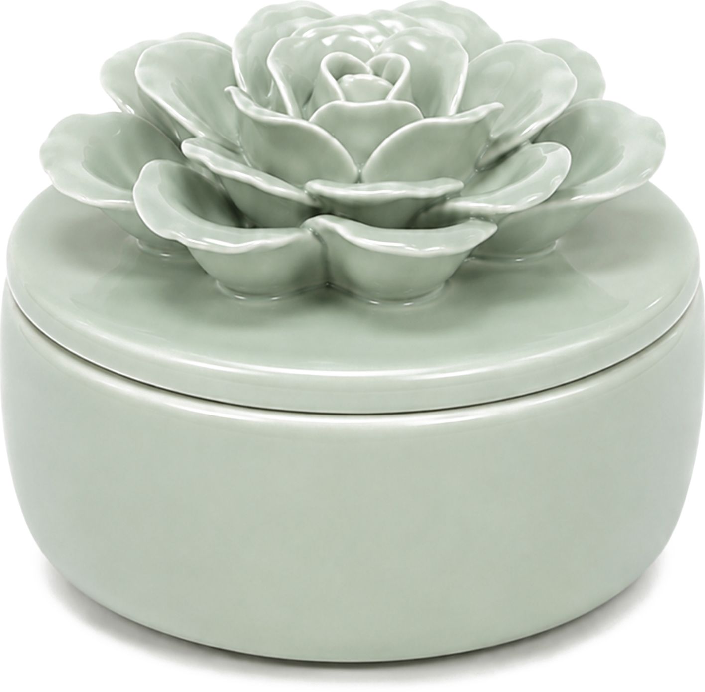 Pomelo Grove Ceramic Flower Candle