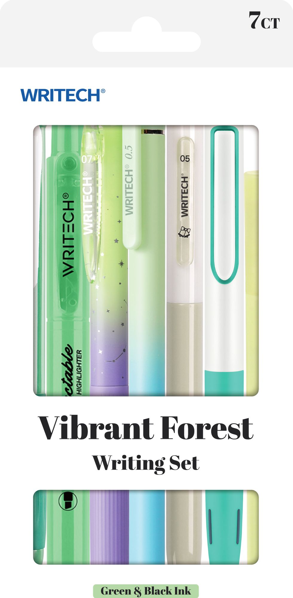 Vibrant Forest Mixed Pen Kit S/7 - Assorted Ink