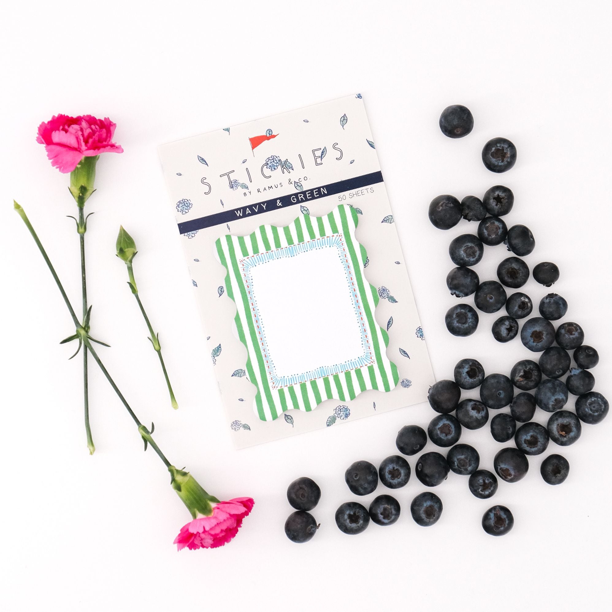 Wavy & Green Stickies by Ramus & Co.