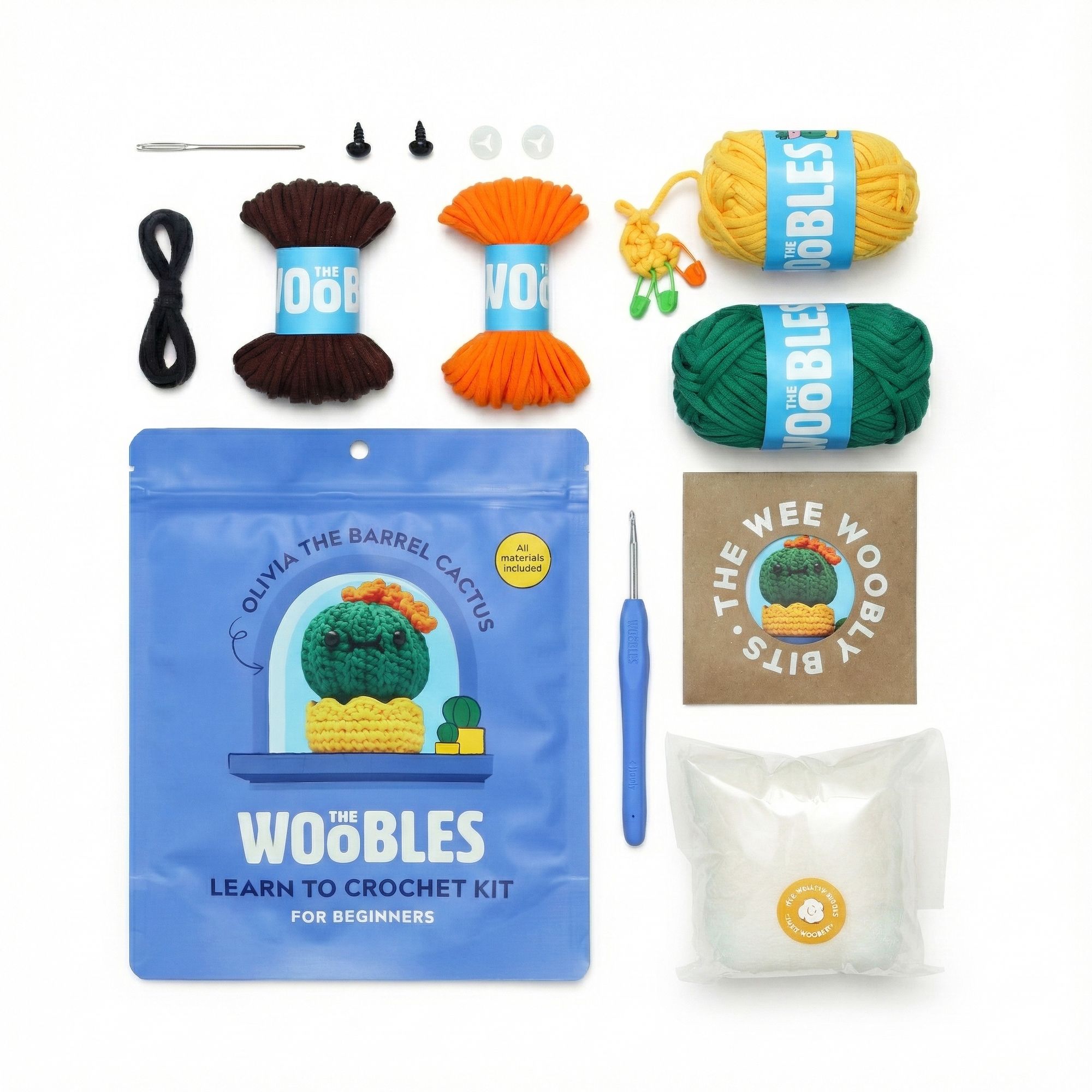 Olivia the Barrel Cactus Learn to Crochet Kit